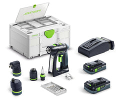 Festool C 18 HPC 4,0 I-Set Accu Schroefboormachine 18V 4.0Ah in Systainer - 577617 - - - Mastertools.nl