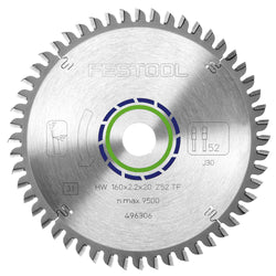 Cirkelzaagblad voor Aluminium | Aluminium/Plastics | Ø 160mm Asgat 20mm 52T - 496306