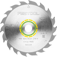 Festool Cirkelzaagblad voor Hout | Wood Standard | Ø 160mm Asgat 20mm 18T - 500458 - 4014549223598 - 500458 - Mastertools.nl