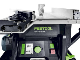 Festool CSC SYS 50 EBI-Basic-Set Accu Tafelcirkelzaag 2x18V Basic Body met Onderstel - 577371 - 4014549406212 - 577371 - Mastertools.nl