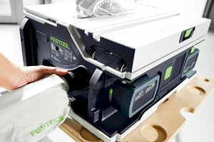 Festool CSC SYS 50 EBI-Basic-Set Accu Tafelcirkelzaag 2x18V Basic Body met Onderstel - 577371 - 4014549406212 - 577371 - Mastertools.nl