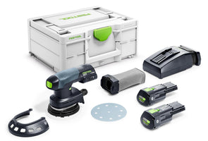 Festool ETSC 125 3,0 I-Plus Accu Excenterschuurmachine 18V 3.0Ah in Systainer - 577694 - 4014549417119 - 577694 - Mastertools.nl