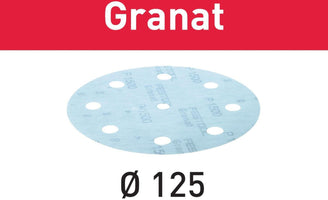 Festool Schuurschijf STF D125/8 P1500 Granat VE=50 - 4014549138212 - 497182 - Mastertools.nl
