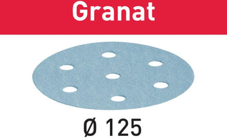 Festool Schuurschijf STF D125/8 P220 Granat VE=100 - 4014549138090 - 497172 - Mastertools.nl