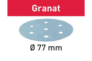 Festool Schuurschijf STF D77/6 P120 GR/50 Granat - 4014549142714 - 497406 - Mastertools.nl