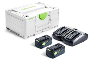 Festool SYS 18V 2x5,0/TCL 6 DUO Energie-set 18V in Systainer - 577707 - 4014549418376 - 577707 - Mastertools.nl