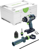 Festool TPC 18/4 I-Basic QUADRIVE Accu klop-/schroefboormachine 18V Basic Body in Systainer - 575604 - 4014549319925 - 575604 - Mastertools.nl