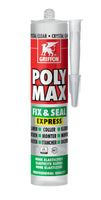 Griffon Poly Max® Afdichtingskit Fix & Seal Express Crystal Clear Koker 300g - 6150452 - 8710439046389 - 6150452 - Mastertools.nl