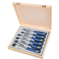 Irwin Houtbeitel M444, 6-delige Set - 6, 10, 13, 19, 25, 32 mm in houten kist - TM444S6 - 0734442197652 - TM444S6 - Mastertools.nl