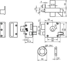 Lips Veiligheidsoplegslot vaste buitencilinder en veiligheidsrozet 1753-2 - 9856050 - 8714002642572 - 9856050 - Mastertools.nl