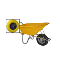Little Jumbo Bouwkruiwagen HDPE geel anti-lek wiel 100 liter - 1251000885 - 8717931456227 - 1251000885 - Mastertools.nl