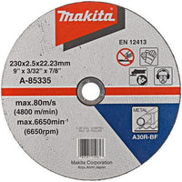 Makita A-85335 Doorslijpschijf 230x2,5x22,23mm staal - 0088381150613 - A-85335 - Mastertools.nl