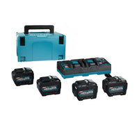 Makita Accu Starterset XGT DC40RB 4xBL4080F - 1910A8-3 - 0088381591492 - 1910A8-3 - Mastertools.nl