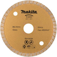 Makita B-22040 Diamantschijf 85x15x2,0mm - 0088381401975 - B-22040 - Mastertools.nl