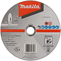 Makita B-45353 Doorslijpschijf 180x1,6x22,23mm aluminium - 0088381448598 - B-45353 - Mastertools.nl