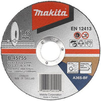 Makita B-45755 Doorslijpschijf 115x1,6x22,23mm RVS - 0088381451024 - B-45755 - Mastertools.nl