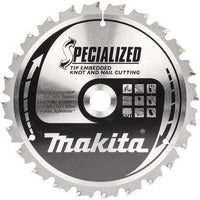 Makita Afkortzaagblad voor Hout | Specialized: Noest/Spijker | Ø 190mm Asgat 20mm 24T - B-40587 - 0088381438704 - B-40587 - Mastertools.nl