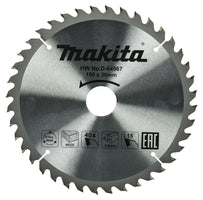 Makita Cirkelzaagblad voor Hout | Standaard | Ø 190mm Asgat 30mm 40T - D-64967 - 0088381533102 - D-64967 - Mastertools.nl