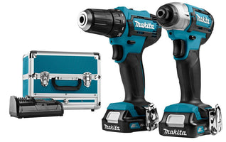 Makita CLX224SAX1 12 V Max Accu Combiset boren en (slag)schroeven in koffer - 0088381876780 - CLX224SAX1 - Mastertools.nl