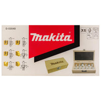 Makita D-53540 Frezenset 8mm 6-delig - 0088381449915 - D-53540 - Mastertools.nl