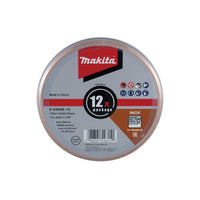 Makita D-65969-12 Doorslijpschijf 125x22,23x1,0mm RVS VE=12 - 0088381548151 - D-65969-12 - Mastertools.nl