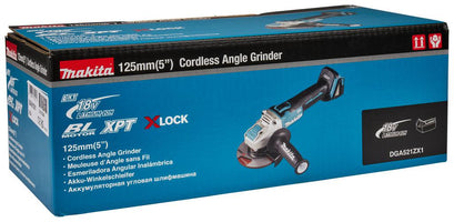 Makita DGA521ZX1 Accu Haakse Slijper 125mm X-LOCK 18V Basic Body - 0088381751117 - DGA521ZX1 - Mastertools.nl