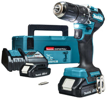 Makita DHP487RAJ Accu Klop-/Schroefboormachine 18V 2.0Ah in Mbox - 0088381740371 - DHP487RAJ - Mastertools.nl