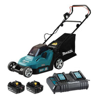 Makita DLM382CM2 Accu Grasmaaier 38cm 2x18V 4.0Ah - 0088381739399 - DLM382CM2 - Mastertools.nl