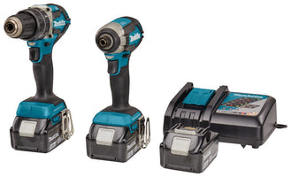 Makita DLX2180TJ1 Accu Combiset 2-delig (DHP484 + DTD153) 18V 5.0Ah in Mbox - 0088381836654 - DLX2180TJ1 - Mastertools.nl