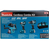 Makita DLX3106TW1 Accu Combiset 3-delig 18V 5.0Ah in Tas - 0088381876209 - DLX3106TW1 - Mastertools.nl