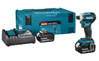 Makita DTD172RTJ Accu slagschroevendraaier 180Nm 18V 5.0Ah in Mbox - 0088381751773 - DTD172RTJ - Mastertools.nl