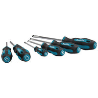 Makita E-10506 Schroevendraaierset 6-delig SL4 / SL5,5 / SL6,5 / SL8 / PH1 / PH2 - 0088381579841 - E-10506 - Mastertools.nl