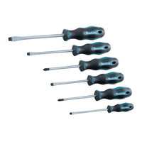 Makita E-10506 Schroevendraaierset 6-delig SL4 / SL5,5 / SL6,5 / SL8 / PH1 / PH2 - 0088381579841 - E-10506 - Mastertools.nl