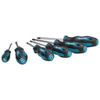 Makita E-10528 Schroevendraaierset 6-delig SL4 / SL5,5 / PH1 / PH2 / PZ1 / PZ2 - 0088381579865 - E-10528 - Mastertools.nl