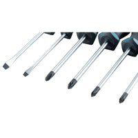 Makita E-10528 Schroevendraaierset 6-delig SL4 / SL5,5 / PH1 / PH2 / PZ1 / PZ2 - 0088381579865 - E-10528 - Mastertools.nl