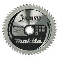 Makita Cirkelzaagblad voor Aluminium | Specialized | Ø 165mm Asgat 20mm 54T - E-16760 - 0088381791823 - E-16760 - Mastertools.nl