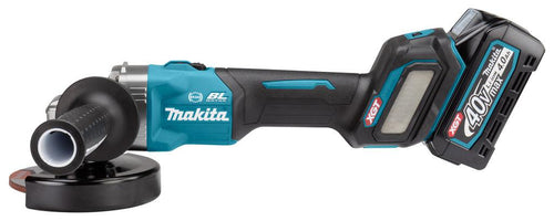 Makita GA023GM201 Accu Haakse Slijper 125mm AWS-Ready XGT 40V Max 4.0Ah in Mbox - 0088381722162 - GA023GM201 - Mastertools.nl