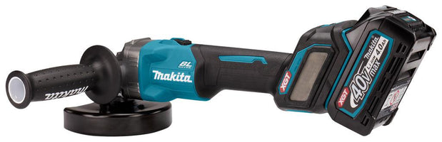 Makita GA026GM201 Accu Haakse Slijper 125mm AWS-Ready XGT 40V Max 4.0Ah in Mbox - 0088381722308 - GA026GM201 - Mastertools.nl