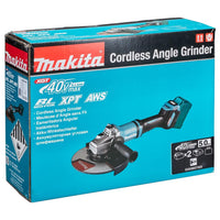 Makita GA038GT203 Accu Haakse Slijper 230mm AWS-Ready XGT 40V Max 5.0Ah in Koffer - 0088381733885 - GA038GT203 - Mastertools.nl