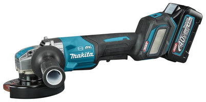 Makita GA044GM201 Accu Haakse Slijper 125mm X-LOCK AWS-Ready XGT 40V Max 4.0Ah in Mbox - 0088381766333 - GA044GM201 - Mastertools.nl