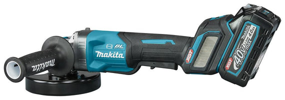 Makita GA044GM201 Accu Haakse Slijper 125mm X-LOCK AWS-Ready XGT 40V Max 4.0Ah in Mbox - 0088381766333 - GA044GM201 - Mastertools.nl