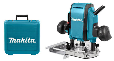 Makita RP0900K Bovenfreesmachine 900W 230V in Koffer - 0088381099219 - RP0900K - Mastertools.nl