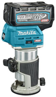 Makita RT001GM206 Accu Boven- en kantenfrees AWS-Ready + Geleiderail adapter XGT 40V Max 4.0Ah in Mbox - 0088381759977 - RT001GM206 - Mastertools.nl