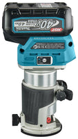 Makita RT001GM206 Accu Boven- en kantenfrees AWS-Ready + Geleiderail adapter XGT 40V Max 4.0Ah in Mbox - 0088381759977 - RT001GM206 - Mastertools.nl