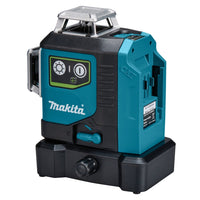 Makita SK700GD Accu Kruislijnlaser 12V Max groen 3x 360° Basic Body - 0088381740739 - SK700GD - Mastertools.nl