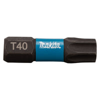 Makita Slagschroefbit T40x25mm X Impact Black - B-63703 - 0088381532976 - B-63703 - Mastertools.nl