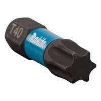 Makita Slagschroefbit T40x25mm X Impact Black - B-63703 - 0088381532976 - B-63703 - Mastertools.nl