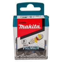 Makita Slagschroefbits PZ2x25mm (15 stuks) XTT Impact Premier - E-03252 - 0088381569927 - E-03252 - Mastertools.nl