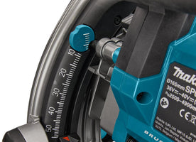 Makita SP001GM102 Accu Invalcirkelzaag 165mm AWS + Geleiderail en Tas XGT 40V Max 4.0 Ah in Mbox - 0088381784405 - SP001GM102 - Mastertools.nl