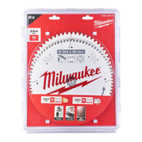 Milwaukee Cirkelzaagblad 254 x 30 mm Twin Pack (2-delig) - 4932479576 - 4058546373702 - 4932479576 - Mastertools.nl